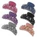 Beaupretty 6 PCS Acrylic Hair Claw Clips Large Hair Clamps Non-Slip Hair Jaw for Girls and Women