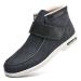 Women Diabetic Slippers Closed High Top Slippers Adults Edema Slippers Arthritis Swollen Feet Orthopedic Fasciitis Bandage Shoes Therapy Shoes Adjustable Width (Color : Gray Winter Size : 12)