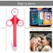 ANGCURE Lube Applicator Syringes - 10ml Lubricant Shooter for Men, Women & Couples - Reusable & Easy to Clean - Red & White - Buy Online on GoSupps.com