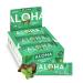 ALOHA Organic Plant Based Protein Bars, Chocolate Mint, 1.98 Oz (Pack of 12)