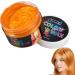 Hair Dye Wax Natural Hair Styling Wax 423oz Natural Fast No Allergies Washable Effective Temporary Hair Color Cream for Kids Halloween Man Woman Youngwier Orange1 - Buy Online on GoSupps.com