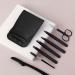 7-Part Stainless Steel Tweezers Set | Precision Eyebrow & Beard Hair Removal - Ideal for Men & Women (Black) - Buy Online on GoSupps.com
