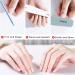 Nail Files and Buffer Set - Professional 6 Pcs Double Sided Emery Boards with Cuticle Nippers and Pusher - Manicure Tools for Gel Nail Art, Fingernails, Toenails - Buy Online on GoSupps.com