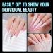  TOMICCA TOMICCA 240pcs Extra Long False Nails for Gel Nails Stiletto XXXL False Nails Acrylic False Nails Half Cover French False Na - Buy Online on GoSupps.com