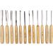 Schaaf Wood Carving Tools Set - 12 Chisels with Canvas Case | CR-V 60 Steel Blades | Woodworking Chisel Set for Beginners & Pros - Buy Online on GoSupps.com