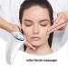 Guasha Roller For Face | Metal Sha Facial Tools | Face Roller For Women Beauty Tool For Cheekbones Neck Chin Eyes Forehead Nose Silver Scraping Board + Silver Roller - Buy Online on GoSupps.com
