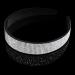 WOVOWOVO 2 Packs Rhinestone Headband for Women Headbands Fashion Silver Bridal Jeweled Crystal Head Bands Bling Diamond Holiday Beaded Hairbands Sparkly Hair Accessories (Silver + Black) Black & White