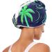 Green Shark Coconut Palm Hair Towel 2 Pack Super Absorbent Quick Dry Hair Turbans with Button Wrap for Women & Girls | International Shipping - Buy Online on GoSupps.com