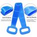 2 Pcs Sofine Silicone Bath Scrubber with Massage Beads & Soft Bristles - Exfoliating Back Body Brush Set for Gentle Cleansing and Relaxation - Buy Online on GoSupps.com