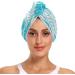 Tropical Leaves Dry Hair Cap & Quick Drying Towel Set | Super Absorbent Soft & Comfortable | 2 Piece with Button Headband - Shop Internationally - Buy Online on GoSupps.com