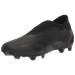 adidas Unisex Accuracy.3 Firm Ground Soccer Shoe 10 Women/9 Men Black/Black/White (Laceless)