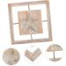 STOBAZA 1pc Relief Painting Mediterranean Style Wall Household Decor Pendant Wooden Three-dimensional 30x30cm As Shown - Buy Online on GoSupps.com
