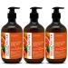 Natural Solution Hand Wash, enriched with moisturizing blood orange and Himalayan pink salt, comes in a 14 oz bottle (Pack of 3) for gentle cleansing and hydration