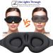 3D Sleep Mask - Contoured Cup Night Blindfold for Women Men - Luxury Light Blocking Eye Cover - Adjustable Strap for Travel, Nap, Meditation - Black - Buy Online on GoSupps.com