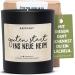 HAPPYSOY housewarming gifts - scented candle in a glass with a saying as housewarming gifts for an apartment or house - handmade and sustainable