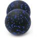 Ficyo Peanut Massage Ball & Scooter Roller | Rehab Yoga Crossfit Anti-Stress Back Pain Relief - Black/Blue - Buy Online on GoSupps.com