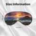 Ireland Sunset Seascape Print Eye Mask | Ultra-Soft Light-Blocking for Restful Sleep | International Shipping Available - Buy Online on GoSupps.com