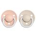 BIBS Pacifiers - De Lux Collection | BPA-Free Baby Pacifier | Made in Denmark | Set of 2 Blush Night/Vanilla Night Color Premium Soothers | Size One Size - Buy Online on GoSupps.com