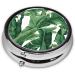 Buy Tropical Banana Palm Leaf Mini Round Pill Box - 3 Compartment Travel Organizer for Home & Office - Buy Online on GoSupps.com