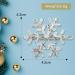 MFUOE 4Pieces Snowflake Hair Clips Silver Snow Bobby Pins Alloy Shiny Christmas Wedding Hairpin Hair Accessories for Xmas Women Girls - Buy Online on GoSupps.com