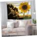Zerodeko Floral Tapestry 2 Sets Sunflower Hanging Cloth Polyester (polyester) Household Hanging Pictures Floral Tablecloth 100X75cmx2pcs As Shownx2pcs - Buy Online on GoSupps.com