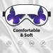 Premium Purple Butterfly Sleep Mask for Better Sleep | Reusable Soft Blackout Eye Masks for Women & Men | Ideal for Travel Camping & Gift Giving - Buy Online on GoSupps.com