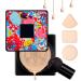 Ordolava Flawless CC Cream Mushroom Head Air Cushion CC Cream Moisturizing Concealer Makeup Base Foundation CC Cream Moisturizing Oil Control Long Lasting Concealer (Natural color) 1.00 g (Pack of 1) Natural color