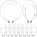10 Pcs Photoshoot Hair Band Angel Bridal Metal Headband Double Wire Headband Halloween Costume Headpiece Wedding Goddess Crown DIY Hair Accessories for Women and Girls Halloween Parties(Silver)