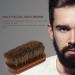 Men's Beard Brush Natural Horse Hair Mustache Shaving Brush Facial Hair Brush Wooden Handle - Buy Online on GoSupps.com