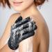 Exfoliating Shower Gloves - 4 Pairs (8 Pcs) Premium Body Scrubber for Spa, Massage & Dead Skin Removal - Deep Cleaning Black - Buy Online on GoSupps.com