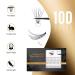 Lankiz 10D C Curl Single Eyelashes - 80 PCs DIY Cluster Lashes for Stunning Eyelash Extensions | 8-14mm Individual Fake Lashes at Home - Buy Online on GoSupps.com
