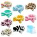 Spa Headband Bow Facial Makeup Headband(9 Pcs)  Soft Headband for Shower Washing Face  Extra Add 5 Gift Bags  Nice Gifts for Women Girls.