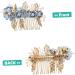 Angoily Bridal Comb Decorative Hair Clips Bride Bridesmaids Crystal Headpiece Bridesmaid Hair Accessories Women Hair Side Combs Floral Hair Clip Pearl South Korea Women's Fabric - Buy Online on GoSupps.com