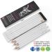 GETHPEN Professional White Charcoal Pencils Set - 6 Piece Sketch Pencils for Drawing, Sketching, Shading - Ideal for Beginners & Artists - Buy Online on GoSupps.com