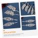 Ipetboom 4 Pairs Rhinestone Hair Clip Hair Barrettes for Women Rhinestone Hair Barrette Silver Hair Clips Silver Headpiece Bridal Hair Accessories Bobby Pin Zinc Alloy Bang Clip Girl Wild - Buy Online on GoSupps.com