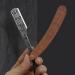 Professional Straight Edge Razor with 10 Blades | Wooden Handle & Premium Stainless Steel | Ideal for Men s Salon & Home Grooming - Buy Online on GoSupps.com