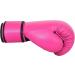 Synthetic Leather Pink Boxing Gloves - 10oz - Ideal for Home Gym Kickboxing Training - Men, Women, Kids - Breathable Mesh Palm - Buy Online on GoSupps.com