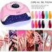 AoxuYLZ 180W UV LED Nail Lamp with 45 Lamp Beads, 4 Timer Settings & LCD Touch Display - Auto Sensor, Professional UV Nail Dryer for Gel Polish - Buy Online on GoSupps.com