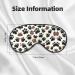 Dog Paw Prints Print Unisex Sleeping Eye Mask Soft Comfortable Light-Blocking Eye Mask - Buy Online on GoSupps.com