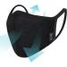 2-Pack Unisex Black Cloth Washable Reusable Cover - 100% Cotton 3 Layer for Outdoor Use - Buy Online on GoSupps.com