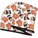 Hair Towel Wrap - Quick Drying Towel Turban with Button - Sushi Roll Design - Buy Online on GoSupps.com