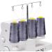 Tortoise 4 Cones 3000 Yards Sewing Thread All Purpose 100% Polyester Serger Overlock Quilting Machine - White - Buy Online on GoSupps.com