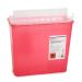 McKesson Prevent Biohazard Infectious Waste Sharps Container, Plastic, Red, 1.25 gal, 1 Count