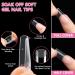 240PCS Soft Gel Full Cover Nail Tips - Clear Medium Square Gelly Tips with Case for DIY Manicure - Buy Online on GoSupps.com