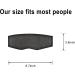 Adjustable Strap Side Sleeping Mask 3D Design | Blackout Blindfold for Men and Women | Relieve Eye Strain | Soft & Comfortable Night Eye Cover | Grey - Buy Online on GoSupps.com