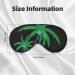 SSIMOO Coconut Tree Soft Sleep Eye Mask | Breathable Eye Patch for Women | Perfect for Travel & Relaxation - Black - Buy Online on GoSupps.com