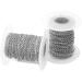 Tiparts 33FT Stainless Steel Cable Chains - 20 Lobster Clasps & 50 Jump Rings - Silver 3mm - DIY Jewelry Making Kit - Buy Online on GoSupps.com