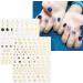 8 Sheets Gold Star Moon Nail Art Stickers Decals Self-Adhesive Metallic Ramadan Zodiac Design Manicure Tips Nail Decoration for Women Girls - Buy Online on GoSupps.com