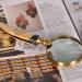 Magnifier Antique Handle 10X Reading Glass for Reading Book Recognition Gift Retro Microscope - Buy Online on GoSupps.com