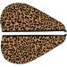 Leopard Microfiber Hair Towel Wrap - Super Absorbent Quick Dry Coral Velvet Cap for Long Curly & Thick Hair | Perfect for Women - Buy Online on GoSupps.com